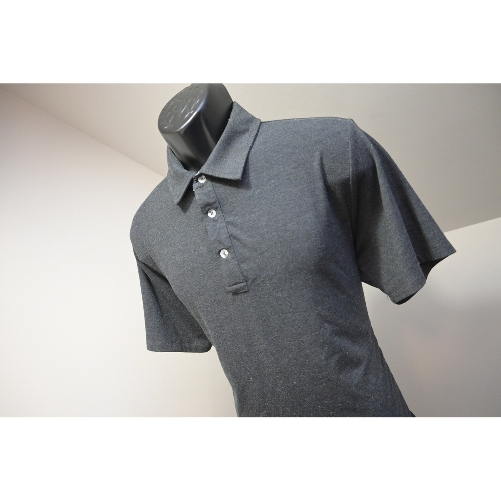 Free Fly Polo Shirt Mens Size Medium Charcoal Grey Bamboo Blend Stretch EUC - Picture 3 of 10